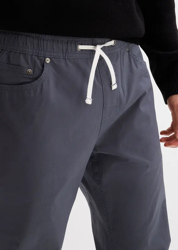 Regular Fit slip on-stretchbukse, Straight, bonprix