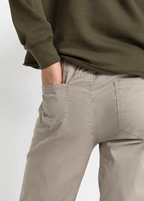 Regular Fit slip on-stretchbukse, Straight, bonprix