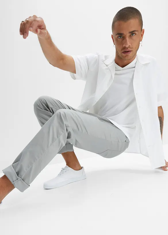 Regular Fit slip on-stretchbukse, Straight, bonprix