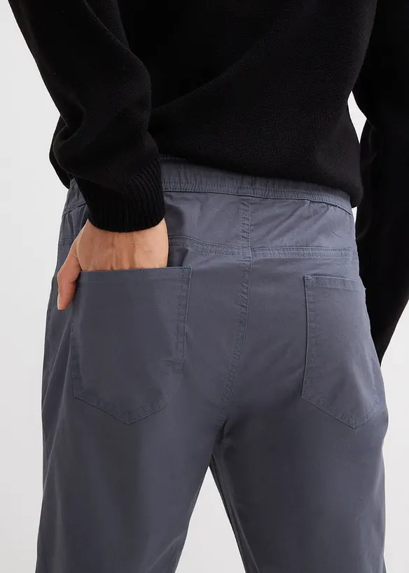 Regular Fit slip on-stretchbukse, Straight, bonprix