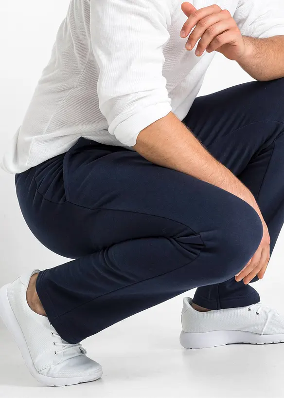 Innvendig flosset joggebukset med rett nederkant, bonprix