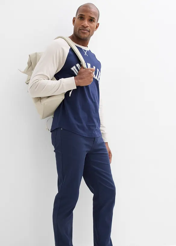 Classic Fit stretchbukse, Straight, bonprix