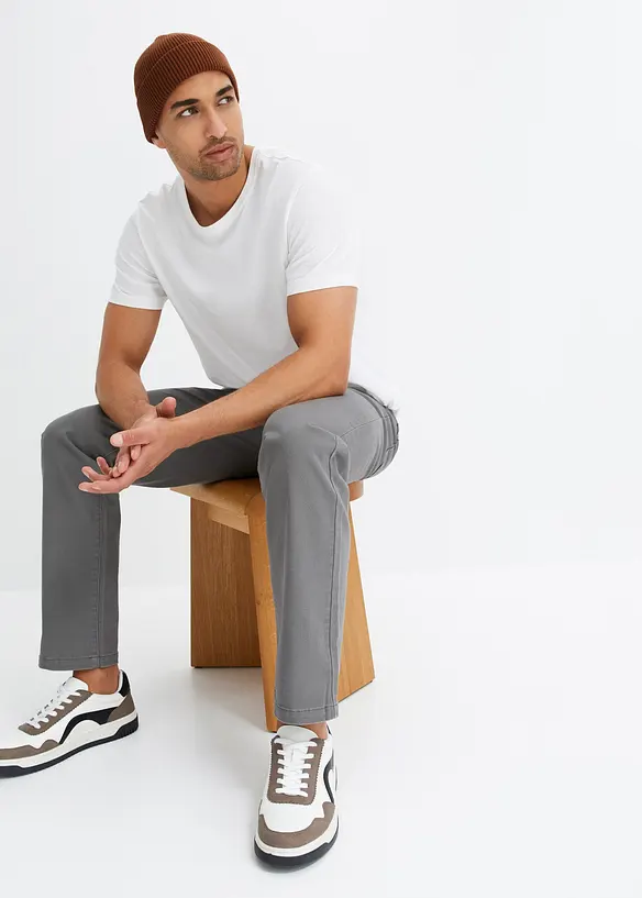 Classic Fit stretchbukse, Straight, bonprix