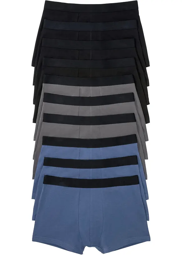 Boxershorts med bomull i ettersittende modell (10-pack), bonprix