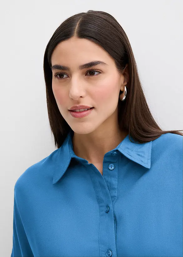 Skjortekjole i lett viskose, bonprix