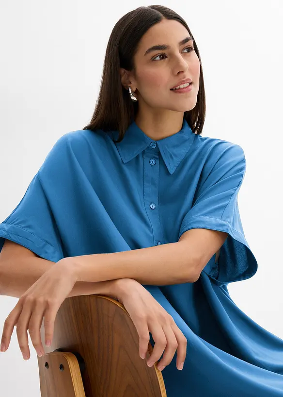 Skjortekjole i lett viskose, bonprix