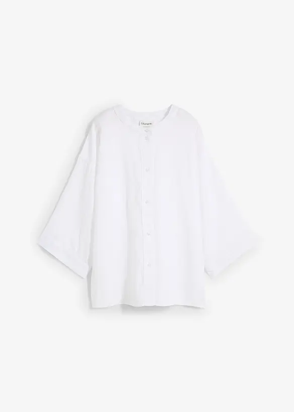 Oversized linbluse, bonprix