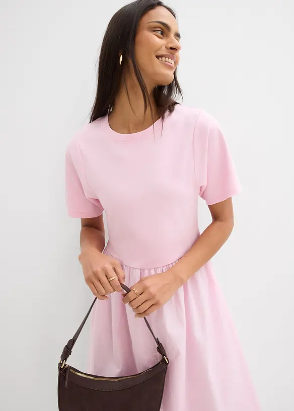 Midikjole i 100% bomull, bonprix