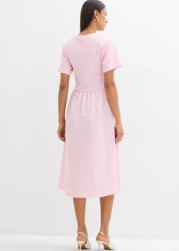 Midikjole i 100% bomull, bonprix