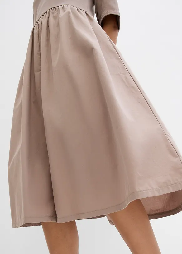 Midikjole i 100% bomull, bonprix