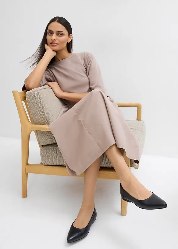 Midikjole i 100% bomull, bonprix