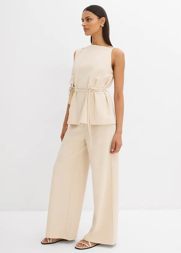 Vid bukse av pik&eacute;, bonprix