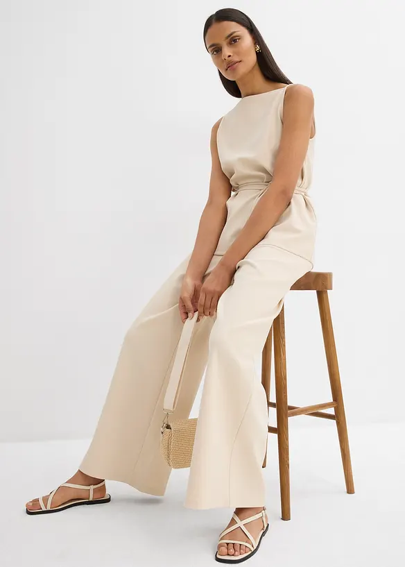 Vid bukse av pik&eacute;, bonprix