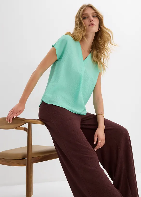 Blusetunika i lett viskosemiks, bonprix