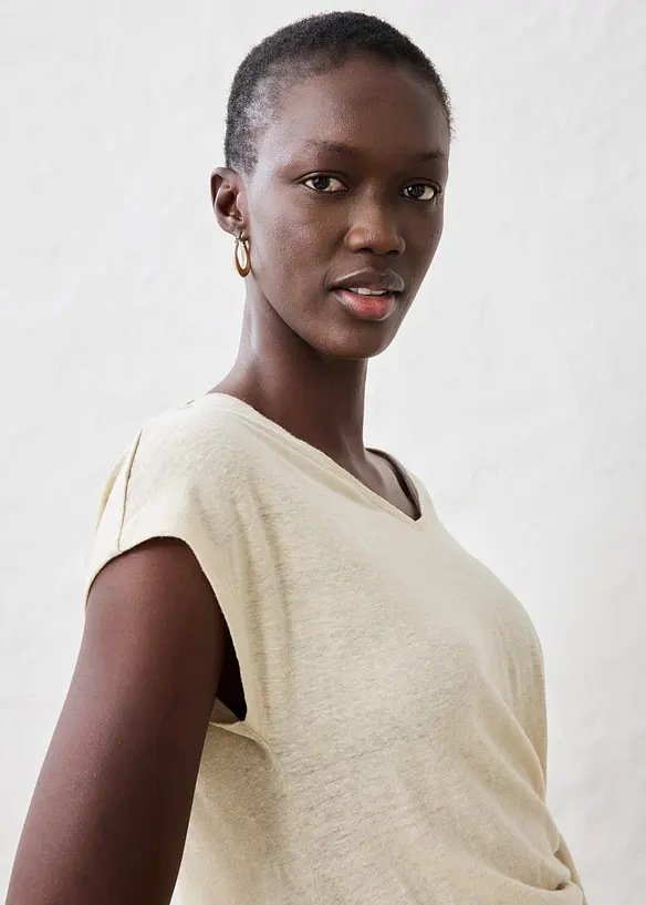 Omslagstopp i lin, bonprix