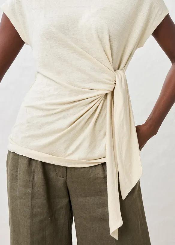 Omslagstopp i lin, bonprix