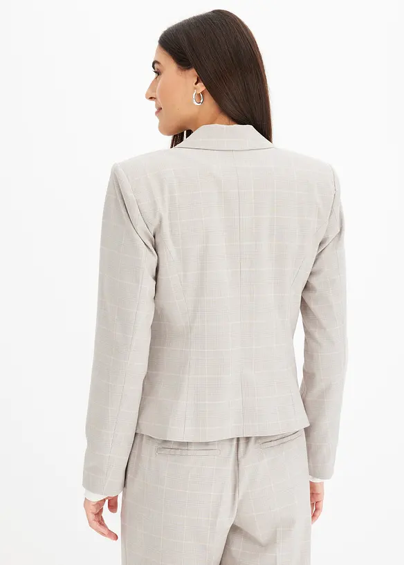 Blazer med glencheck-m&oslash;nster, bonprix