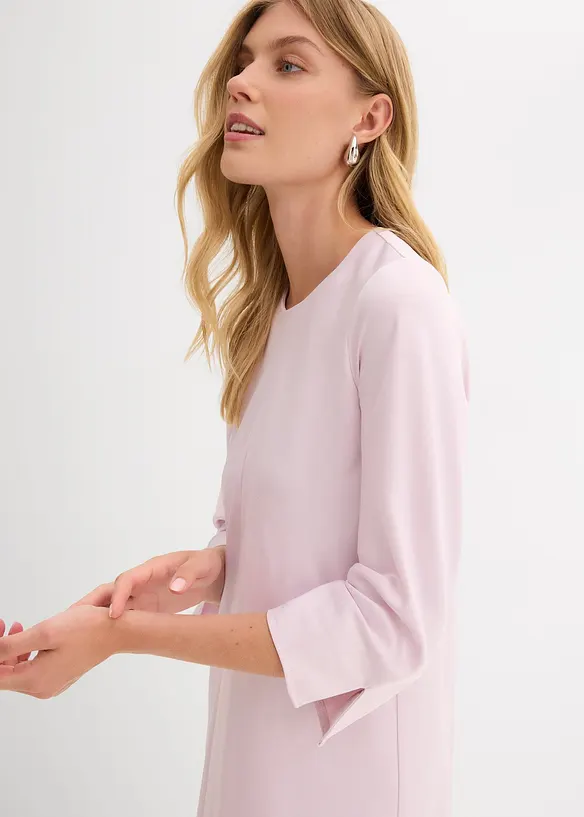 Midikjole i glinsende sateng, bonprix