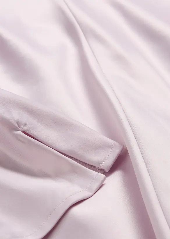 Midikjole i glinsende sateng, bonprix