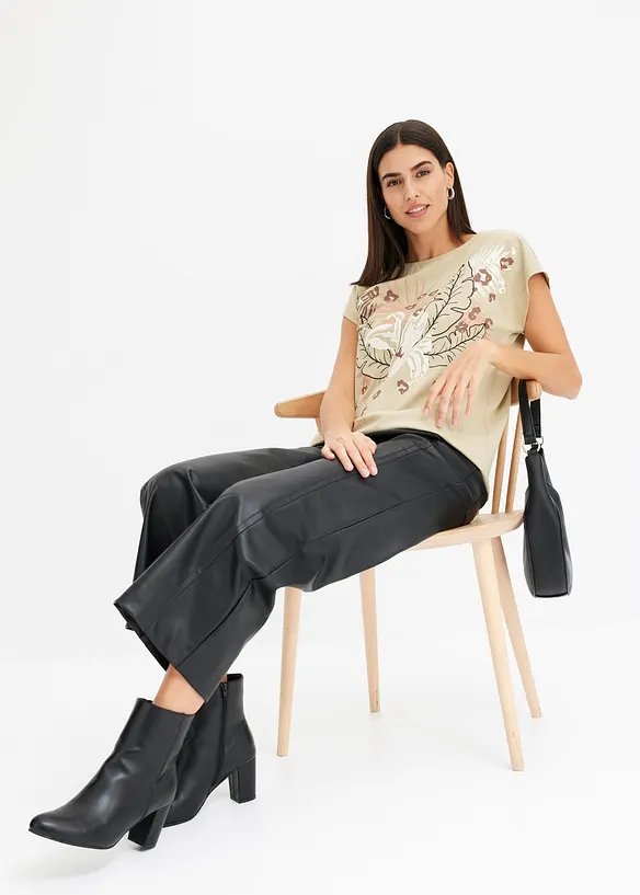 Topp i &oslash;kologisk bomull, bonprix