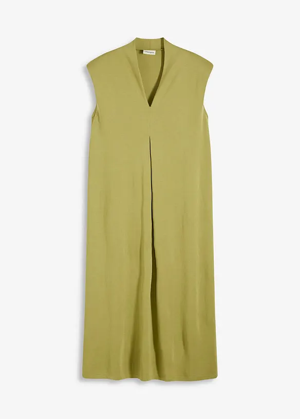 Jerseykjole i viskose-pik&eacute; med skulderputer, bonprix