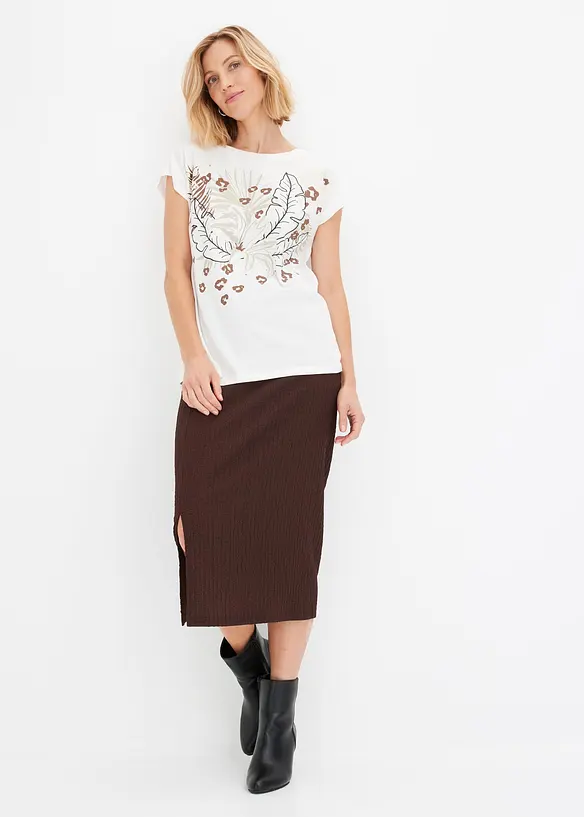 Topp i &oslash;kologisk bomull, bonprix