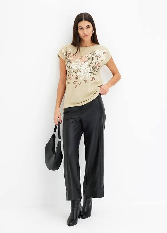 Topp i &oslash;kologisk bomull, bonprix