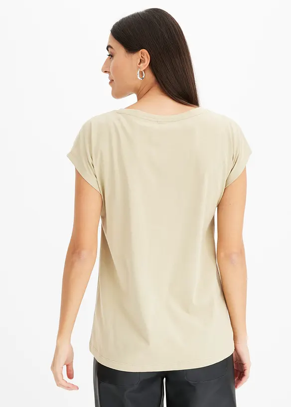 Topp i &oslash;kologisk bomull, bonprix