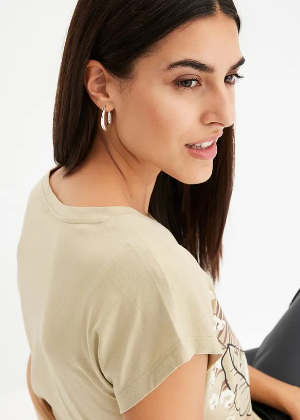 Topp i &oslash;kologisk bomull, bonprix