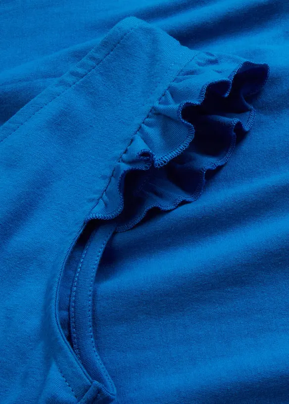 Ermel&oslash;s topp i 100% &oslash;kologisk bomull, bonprix