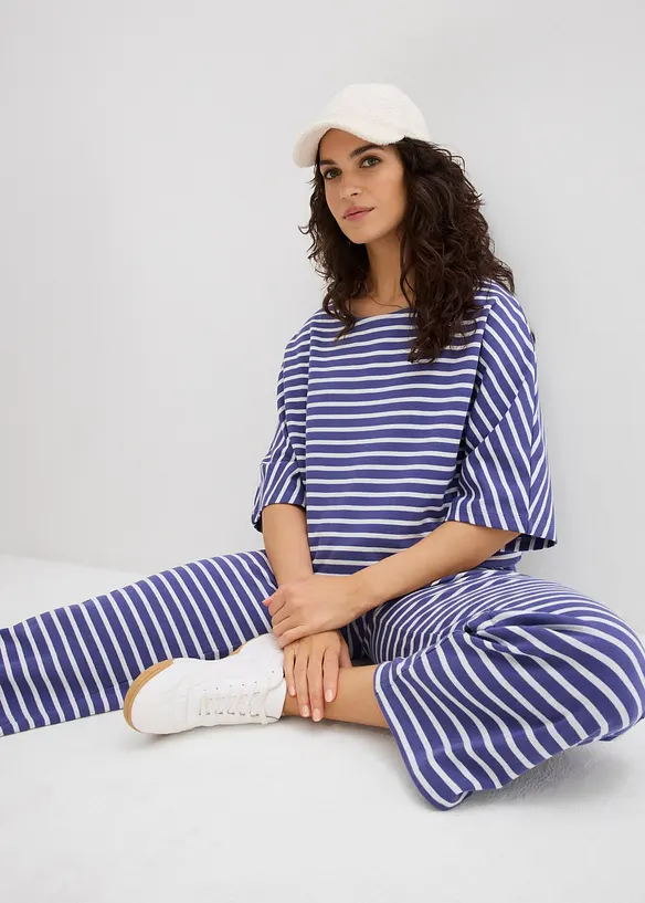 Jerseybukse i strukturert bomull, bonprix