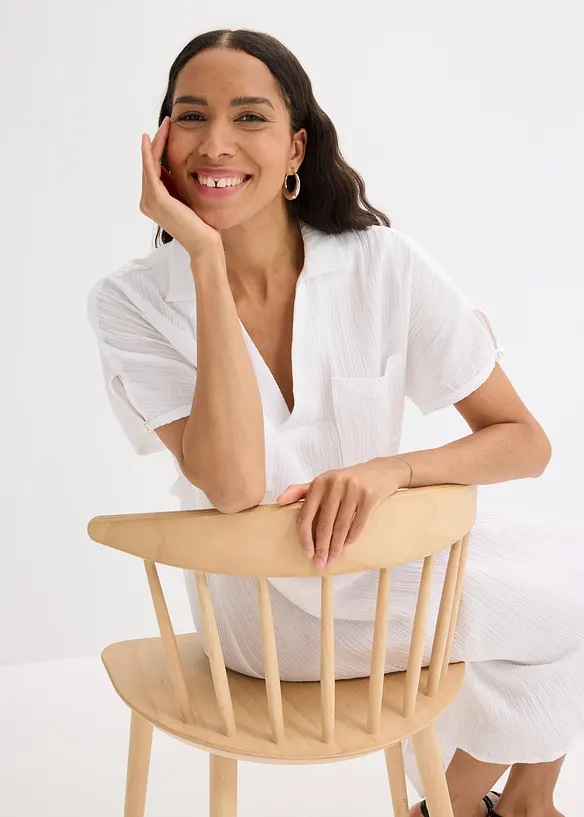 Kaftankjole i myk musselin, bonprix