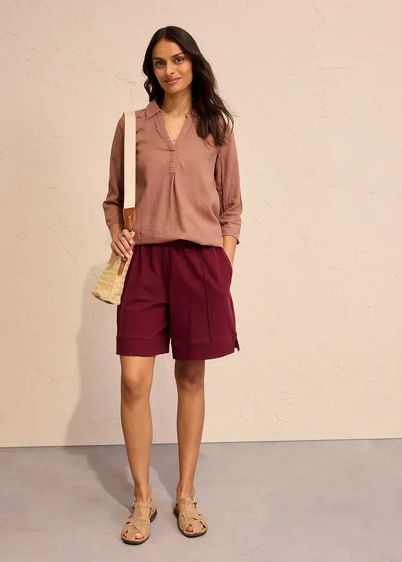 Sweatshorts i bomullsmiks, bonprix