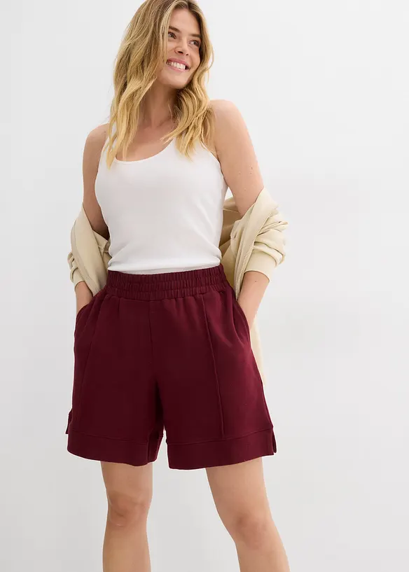 Sweatshorts i bomullsmiks, bonprix