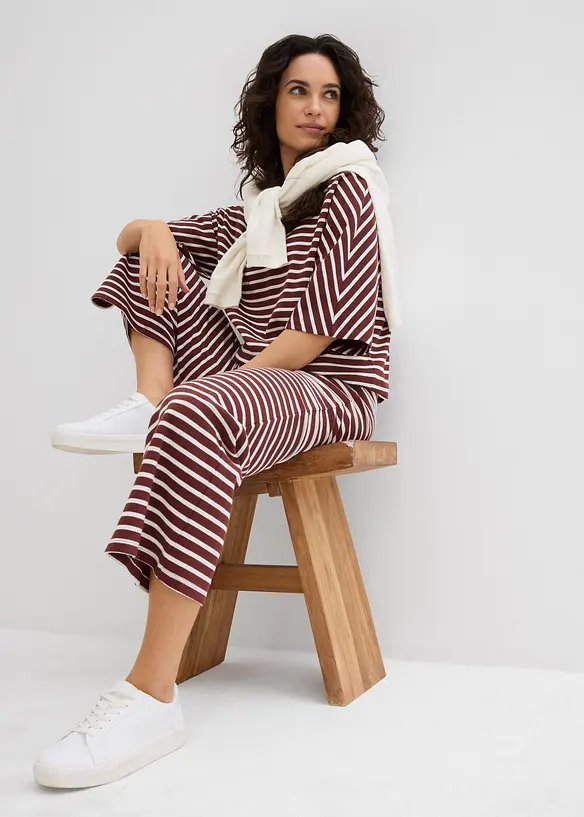 Jerseybukse i strukturert bomull, bonprix