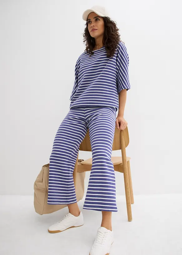 Jerseybukse i strukturert bomull, bonprix