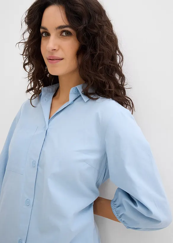 Skjortekjole i lett bomullsmateriale, bonprix