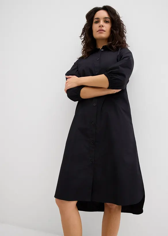 Skjortekjole i lett bomullsmateriale, bonprix