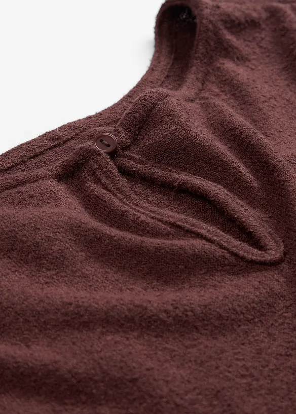 Oversized topp i strikket look, bonprix