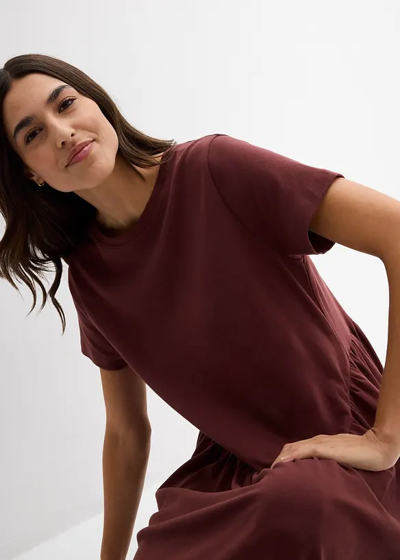 Jerseykjole i &oslash;kologisk bomull, bonprix