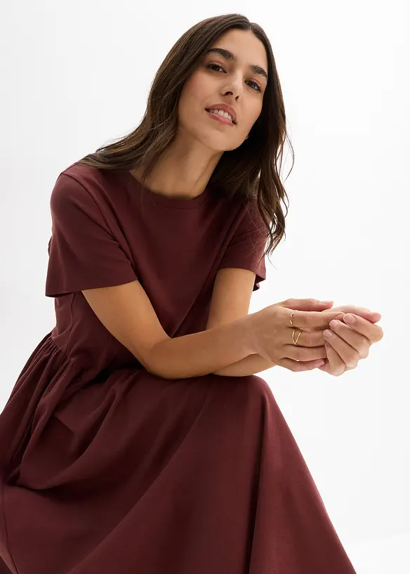 Jerseykjole i &oslash;kologisk bomull, bonprix