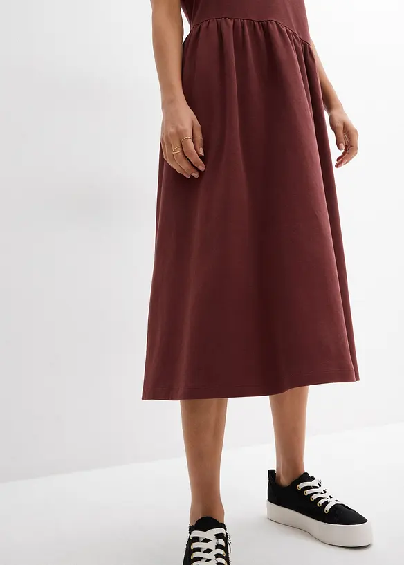 Jerseykjole i &oslash;kologisk bomull, bonprix