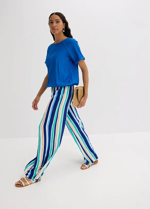 Kortermet bluse i myk viskosemiks, bonprix