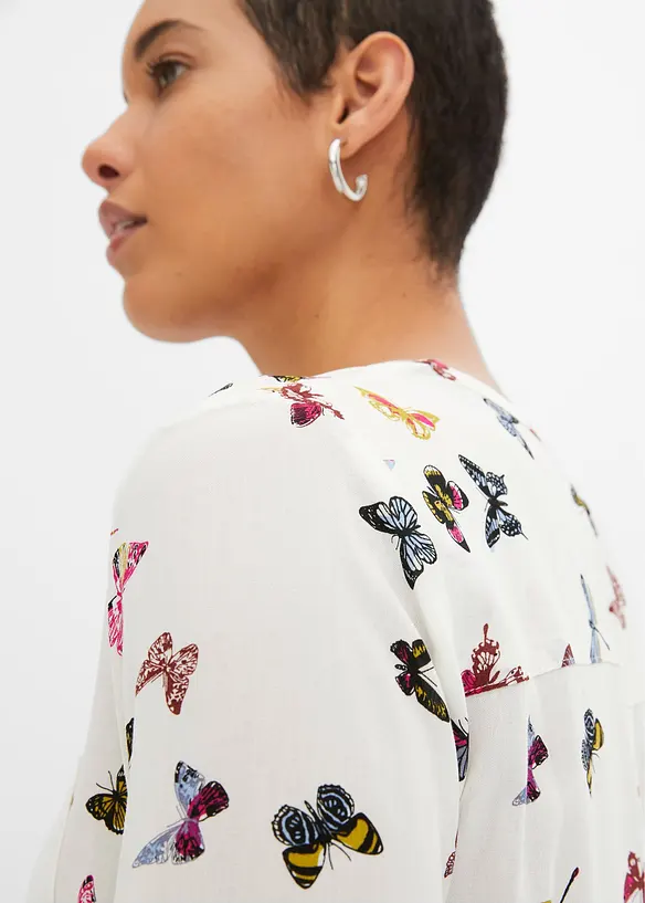 Bluse i lett viskose, bonprix