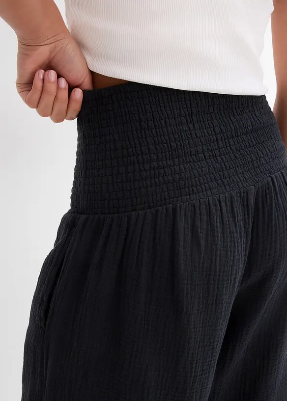 Vid bukse i musselin, bonprix