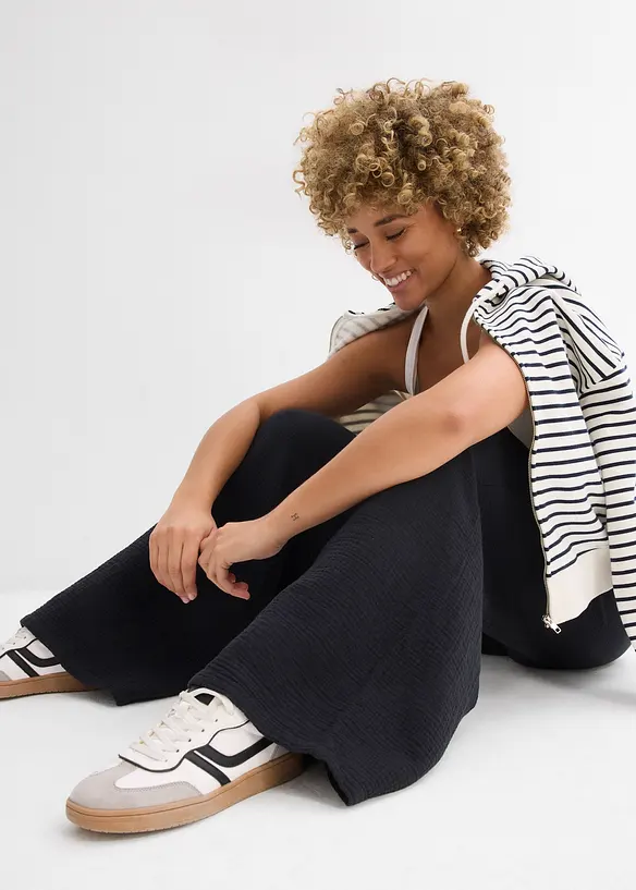 Vid bukse i musselin, bonprix