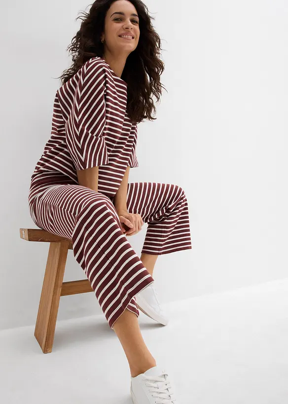 Jerseybukse i strukturert bomull, bonprix