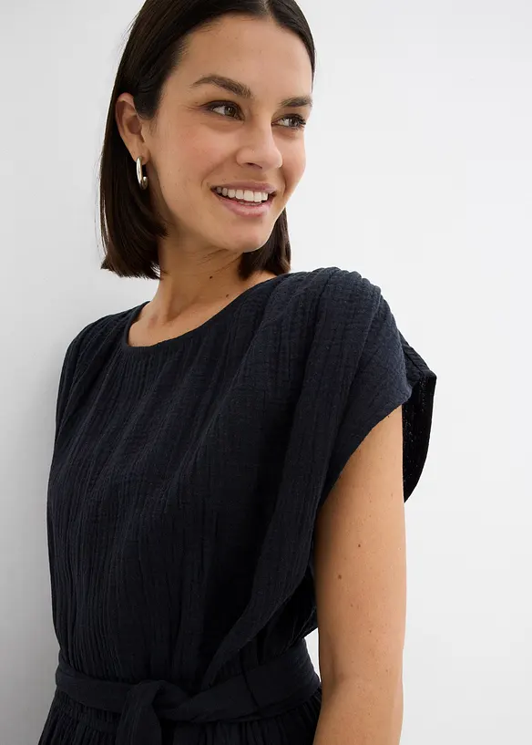 Midikjole i 100% bomull, bonprix