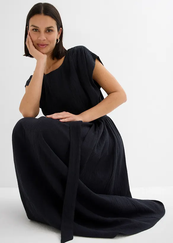 Midikjole i 100% bomull, bonprix