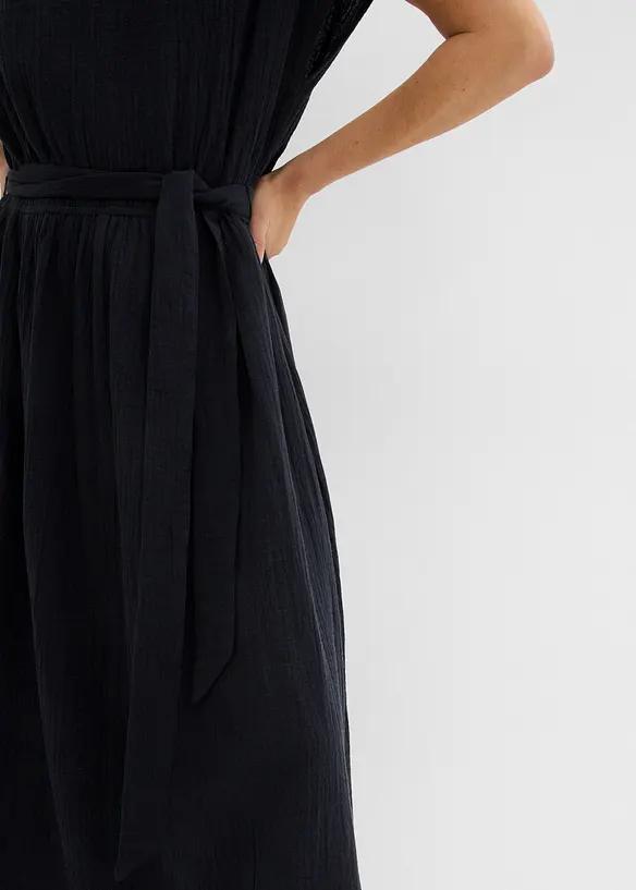 Midikjole i 100% bomull, bonprix